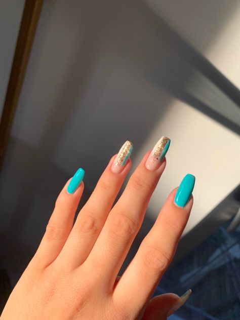 King Blue Nails, Blue And Gold Nails, Blue Gold Nails, Gold Nail Designs, Gold Nail, Blue Pin, Nails 2024, Gold Nails, Blue And Gold