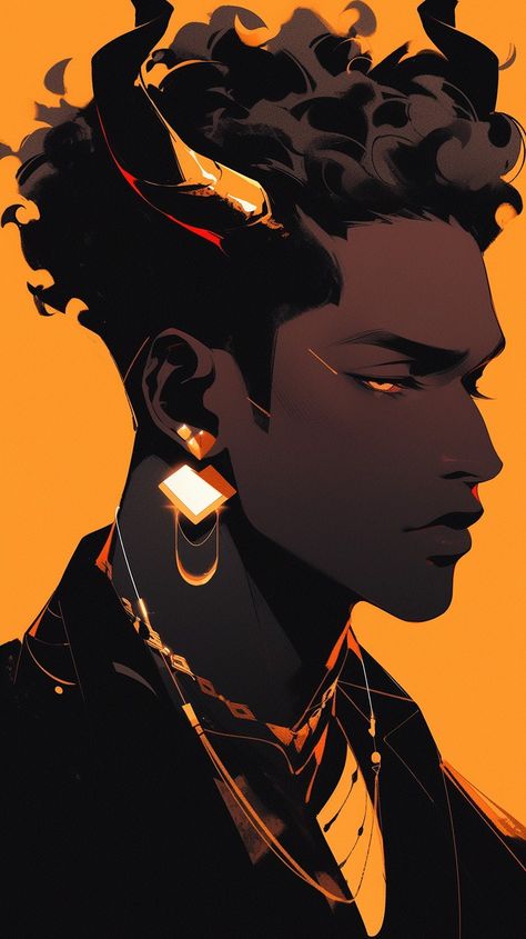 Black Tiefling Male, Black Tiefling, Skins Characters, Male References, Character Artist, Black Cartoon Characters, Cyberpunk Character, Black Artwork, Futuristic Art