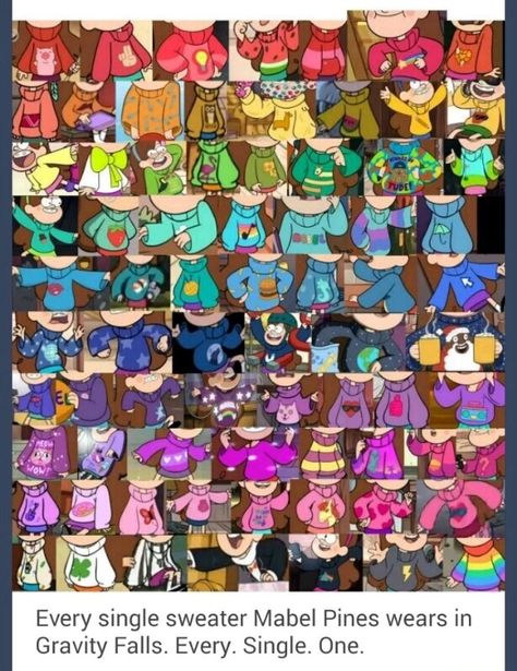 So many! It's perfect Mabel Sweater, Dipper Y Mabel, Monster Falls, Gravity Falls Funny, Gravity Fall, Dipper And Mabel, Desenhos Gravity Falls, Gravity Falls Fan Art, Random Crafts