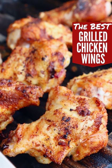 seasoned chicken wings on the grill Marinade For Wings, Chicken Wings On The Grill Recipes, Crispy Wings On The Grill, Grilled Wings Marinade, Bbq Chicken Wings Grilled, Chicken Wings On The Grill Dry Rubs, Grilled Wings Dry Rub, Best Grilled Chicken Wings, Charcoal Grilled Chicken Wings