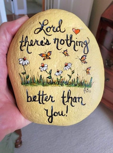 Prayer Rocks! | Inspired by one of my favorite songs.. | Facebook Scripture Rock Painting Ideas, Scripture Rocks, Graves Into Gardens, Prayer Rocks, Brandon Lake, Elevation Worship, Mandala Rock Art, Painted Rocks Diy, Mandala Rocks