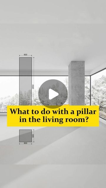 aleadtrend on Instagram: "What to do with a pillar in the living room. This pillar in the living room can be shaped, matched with lighting, or combined with a desk to increase practicality. #interiotdesign #designhome #designdservice #arquiteturadeinteriores #aleadtrend" Pillar In Living Room Interior Design, Room Pillar Decor, Pillar Living Room, Living Room Pillar Decor, Small Movie Room Ideas, Pillar Decoration Ideas, Pillar In Living Room, Columns In Living Room, Column In Living Room