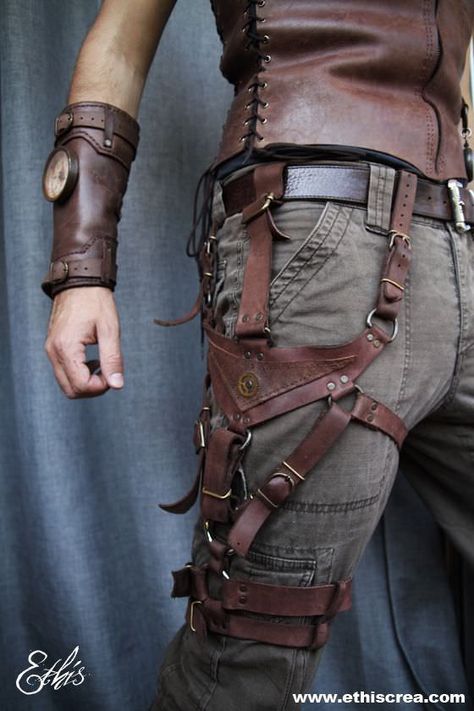 Steam Punk Costume Male, Cool Fantasy Outfits Male, Fantasy Accessories Male, Steam Punk Aesthetic Outfit, Steampunk Aesthetic Outfit Male, Steampunk Oc Male, Steampunk Outfits Male, Steampunk Clothing Male, Link Redesign