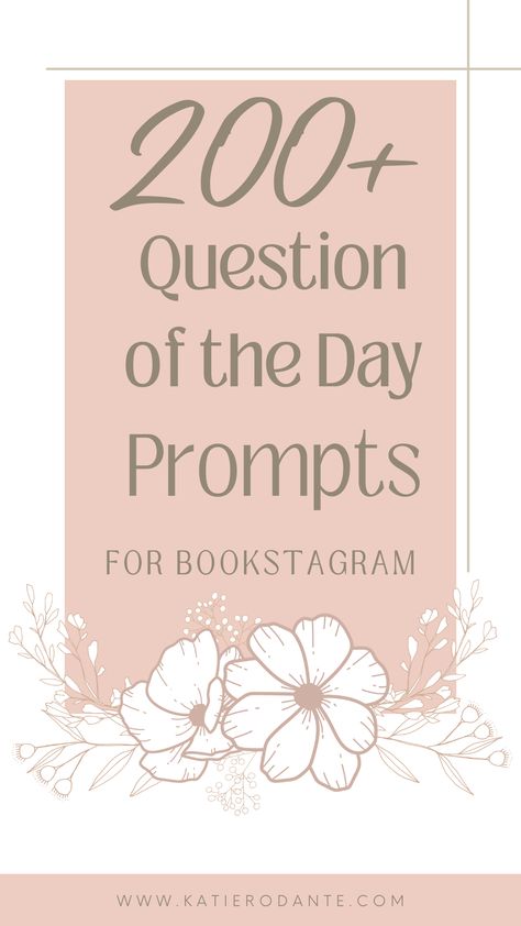 Need a question of the day for your Instagram or social media post? Here are 200+ question of the day (QOTD) prompts to get your audience engaging with and commenting on your social media post. Questions are bookish, personal, and perfect for sharing on bookstagram or for an audience who loves books, reading, book genre favorites, reading spots and favorite places to read, seasonal reading topics, and more. Check out the list and find your next question of the day for bookstagram social media. Social Media Books, Writing A Book Review, Creative Coaching, Scary Books, Book Genre, Long Books, Bookstagram Inspiration, Fantasy Authors, Question Of The Day