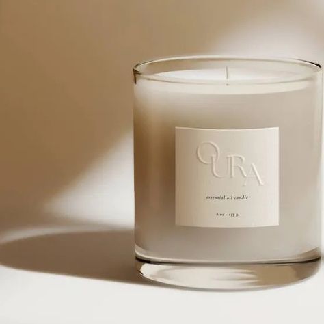 Embossed Candle Label, Packaging Ideas Business, Candle Labels, Packaging, Logo Design, Candles, Design