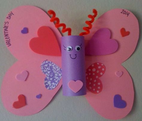 Toddler Valentine Crafts, Saint Valentin Diy, Valentines Bricolage, February Crafts, Easy Valentine Crafts, Valentine's Day Crafts For Kids, Valentines Crafts, Preschool Valentines, Valentine Activities