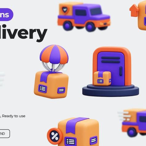 Delivery 3D Icons Delivery Icon, 3d Png, 3d Icons, App Ui, 3d Illustration, User Experience