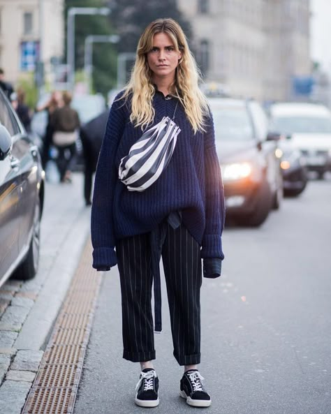 @blancamiro looking sharp in HOPE Loom Sweater and Lobby Trousers Mode Dope, Stockholm Fashion Week, Straight Cut Jeans, Lift Off, The Best Street Style, Street Style Trends, Stockholm Fashion, Best Street Style, Black Women Fashion