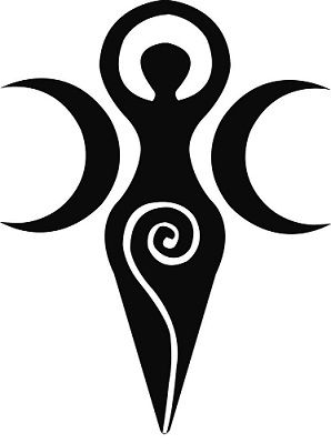 Most Powerful Wiccan Love Symbols [And How To Use Them] Wiccan Tattoos, Wiccan Art, Moon Decal, Goddess Symbols, Wiccan Symbols, Stencil Vinyl, Goddess Tattoo, Pagan Art, Symbol Tattoos