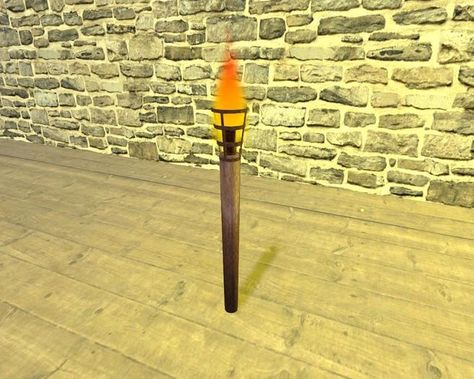 Second Life Marketplace - Flaming torches Flaming Torch, Small Torch Lamp, Mini Torch Lighter, Fire Torch, Butane Torch Lighter, Iron Brackets, How To Buy Land, Second Life, Wooden Tables