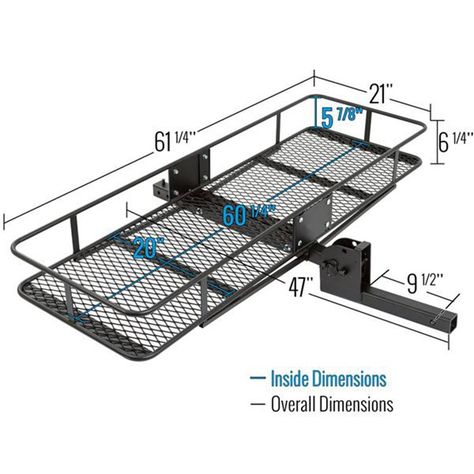 Hitch Mounted Cargo Carrier, Accessoires 4x4, Hitch Cargo Carrier, Hitch Bike Rack, Off Road Bumpers, Travel Camper, Kayak Storage, Veteran Car, Kayak Rack