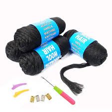 Amazon.com : 100% Brazilian Wool Hair Acrylic Yarn For African Braids/Senegalese Twist/Faux Locs/Wraps With Crochet Hook : Beauty Twist Senegalese, Brazilian Wool, Braiding Hair Colors, Faux Loc, Hair Yarn, Longer Hair Faster, Crochet Faux Locs, Yarn Braids, Hand Knitting Yarn