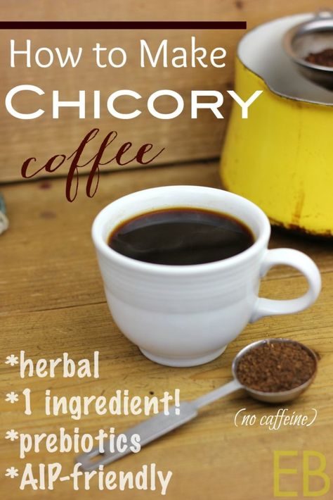 How to Make Chicory "Coffee" -- this herbal coffee is dark, for those of us who love a rich, bold, slightly bitter punch, and tastes a lot like real coffee. To add to its allure, it has the nutritional benefit of containing prebiotics, actually the highest concentration of inulin in any plant! (Great list of so many health benefits too!) Keto Beverages, Coffee Journal, Eat Beautiful, Paleo Drinks, Viral Recipes, Herbal Coffee, Kitchen Staples, Chicory Coffee, Coffee Ingredients