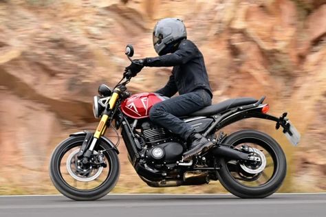 2024-triumph-speed-400-review-1 Triumph Speed 400, Triumph 400, Motorcycle Garage, Fast Facts, The Fold, Moto Style, Street Bikes, Alloy Wheel, Fuel Economy