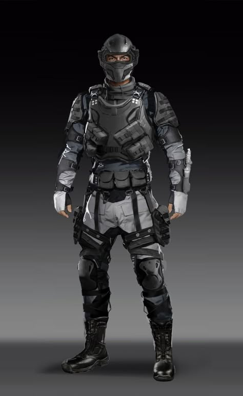 Elite Soldier Concept Art, Sci Fi Tactical Suit, Sci Fi Army Uniform, Sci Fi Soldier Uniform, Tactical Suit Concept Art, Futuristic Soldier Concept Art, Sci Fi Soldier Character Art, Future Soldier Design, Soldiers Concept Art