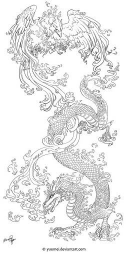 Phoenix Back Tattoo, Japanese Phoenix Tattoo, Dragons Tattoo, Phönix Tattoo, Colour Tattoo, Tattoo Dragon, Tattoo Filler, Dragon Tattoo For Women, Phoenix Design