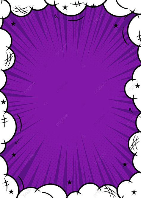 Bubble Border Retro Pop Art Style Purple Background Bubble Border Design, Comic Border Design, Comic Style Art Background, Graphic Border Design, Pop Art Frame, Illustrator Background Design, Pop Art Background Pattern, Pop Art Elements, Poster Border Design