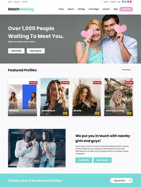 Dating WordPress Theme By PremiumPress Themes - Frip.in Dating Website Design, Meeting Someone New, Wordpress Developer, Banner Advertising, Profile View, Website Designs, Dating Websites, New Today, Web Hosting Services