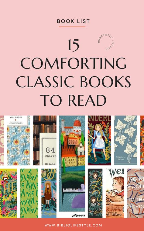 Calming Books To Read, Classic Book Challenge, Comfort Books To Read, Must Read Classic Books, Easy Classics To Read, Highly Recommended Books, List Of Classic Books To Read, Classics Reading List, Classic Reading List