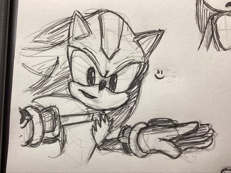 Simple Shadow Drawing, Sonic Drawings, Sonic Drawing, Sonic Y Shadow, Shadow Drawing, Dibujos Ideas, Sonic Prime, Shadow Sonic, Art Random