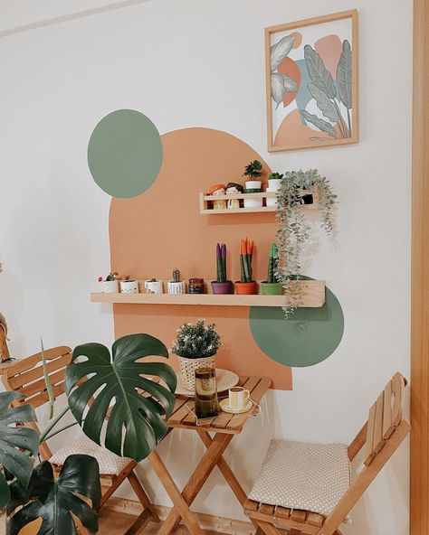 Painted Arch Coffee Bar, Paint Archway, Painted Shapes On Wall, Diy Headboard Ideas, Soft Autumn Color Palette, Autumn Color Palette, Creative Wall Painting, Headboard Ideas, Diy Headboard