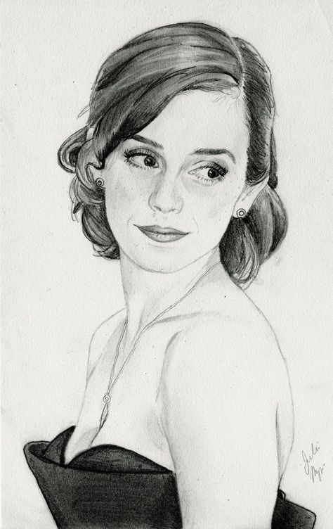 Emma Watson Drawing, Emma Watson Sketch, Pencil Sketches Easy, Figure Sketches, Reference Photos For Artists, Drawing Eye, Girl Drawing Sketches, Cool Pencil Drawings, Celebrity Drawings