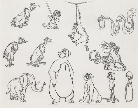 Concept Art 1967 Jungle Book – Jungle Book Mogli Jungle Book, Jungle Book Tattoo, Kaa Jungle Book, Jungle Book Characters, Jungle Drawing, Disney Animation Art, Jungle Book Disney, Disney Paintings, The Jungle Book