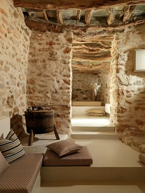 "Themonies Luxury Suites" | Micro Team Architects | Archinect Old Stone Houses, Stone Cottages, Luxury Suites, Cob House, Natural Building, Stone Walls, Stone Cottage, Luxury Suite, Stone Houses