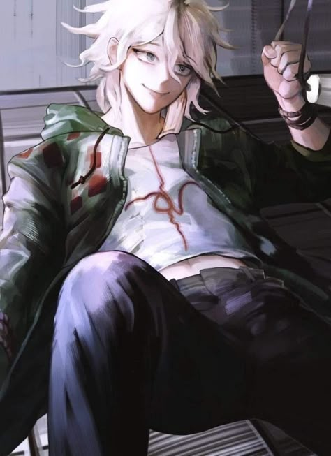 Nagito Danganronpa, Fictional Character Crush, Juju On That Beat, Nagito Komaeda, Danganronpa 3, Cartoon Games, Video Game Art, Neon Genesis Evangelion, Cutie Patootie