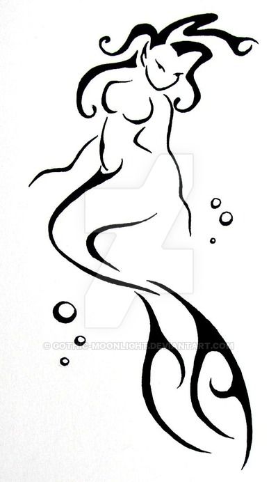 Thighs Tattoo, Moonlight Tattoo, Small Mermaid Tattoo, Tattoo Mermaid, Siren Tattoo, Mermaid Tattoo Designs, Mermaid Coloring Book, Small Tattoos Simple, Disney Tattoo