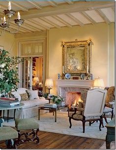 French Country Living, French Living, French Country Living Room, The Enchanted Home, Enchanted Home, French Home Decor, Country Living Room, Soft Aesthetic, Country Style Homes