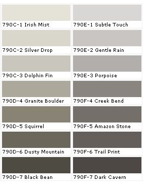 Behr Paint Samples.  Dolphin fin for living and lower portion of dining room.  Irish mist for upper portion of dining room. Interior Paint Colors For Living Room, Interior Paint Colors Schemes, Behr Paint Colors, Behr Paint, Paint Color Schemes, Gray Paint, Grey Paint, Grey Paint Colors, Bathroom Redo