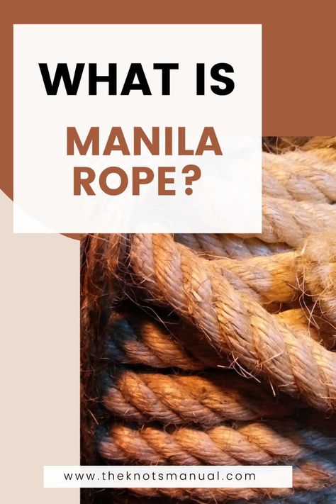 Manila rope is a natural fiber rope from the abaca plant in the Phillippines. Out of all the natural ropes, manila is one of the strongest and most durable. Climbing Knots, Manila Rope, Cat Scratching Post, Electrical Tape, Hemp Rope, Jute Rope, Manila, Natural Fibers