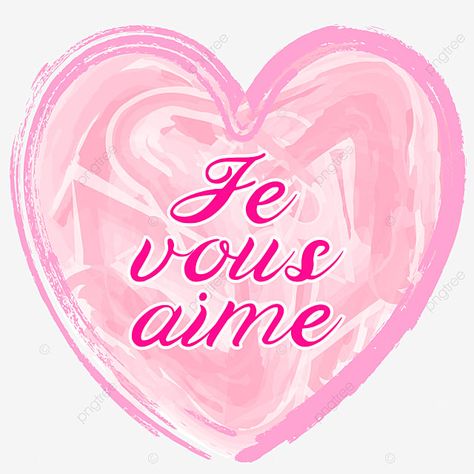 Heart Lettering, Watercolor Heart, Lettering Logo, French Quotes, New Backgrounds, Elements Of Art, Pink Watercolor, Downloadable Art, Letter Logo