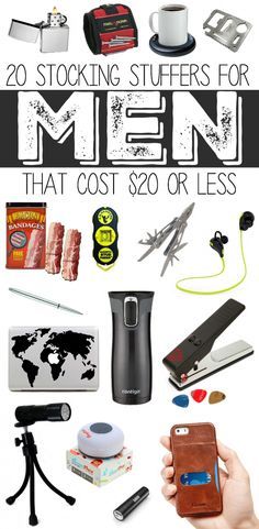 20 Stocking Stuffers for Men that Cost $20 or less...so many great gift ideas for guys who are techy, outdoorsy, those who like to build things, and guys who like bacon. Boyfriend Stocking Stuffers, Gifts For Guys, Stocking Stuffers For Men, Handmade Stocking, Best Stocking Stuffers, Unique Gifts For Men, Super Gifts, Great Gift Ideas, Stocking Stuffer Gifts