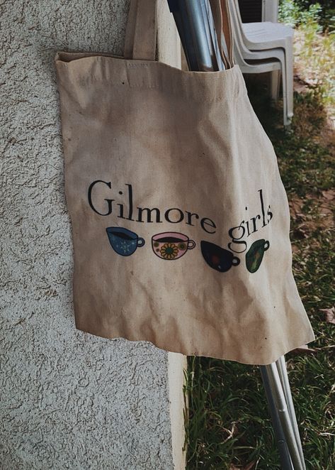 Gilmore Girls Tote Bag, Downtown Girl Wishlist, Downtown Girl Tote Bag, Tote Bags Aesthetic, Gilmore Aesthetic, Fall Tote Bag, Gilmore Girl, Girls Tote, Stars Hollow