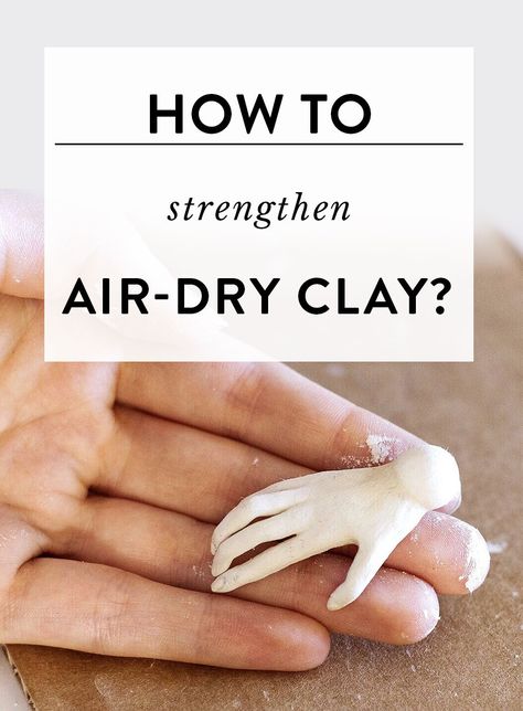 If you worked with air-dry clay before, you probably noticed that sometimes it can be easily damaged. Especially if you’re sculpting very delicate pieces. I’ve been using air-dry clay for almost ten years now, and along the way, I picked up a few techniques that can help strengthen it. Keep on readi Sculpey Air Dry Clay, Porcelain Air Dry Clay, Baking Air Dry Clay, Air Clay Recipe, Dollar Tree Air Dry Clay, How To Dry Polymer Clay, Homemade Modeling Clay, Sculpting Air Dry Clay, Air Dry Clay Templates