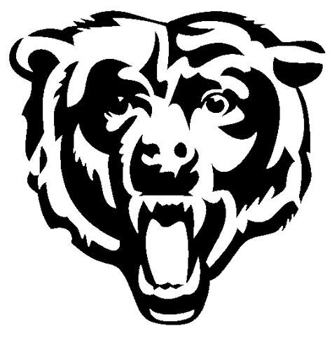 chicago-bears-logo.gif (535×545) Cricut Learning, Bear Stencil, Bears Chicago, Nfl Bears, Chicago Bears Logo, Bears Logo, Logo Outline, Football Diy, Bear Pride