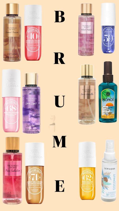 Brume Ideas! 🎀 #brume #victoriasecret #soldejaneiro #parfume #ideas #girls Yves Rocher, Fragrance Mist, Crushed Velvet, Victoria Secret, Coconut, Fragrance, Velvet, Pins