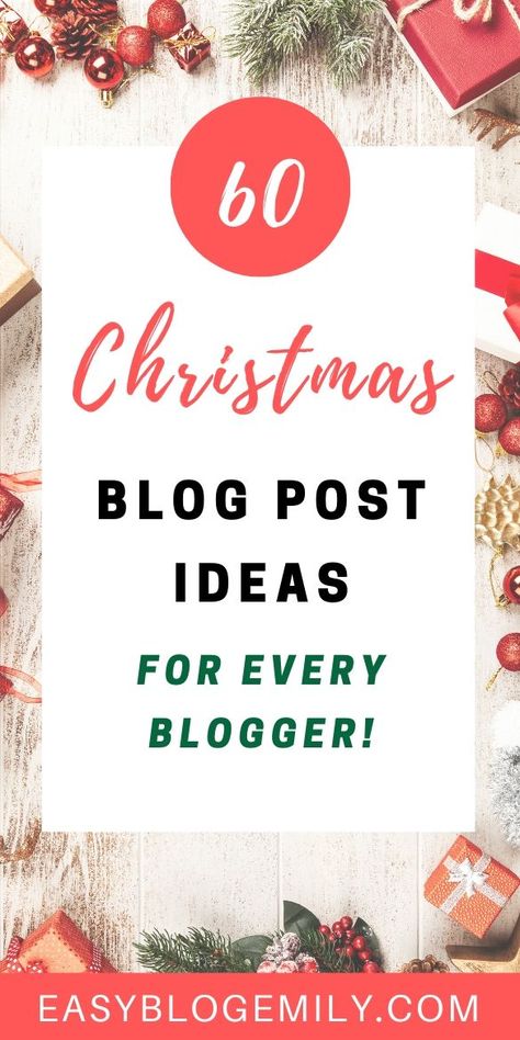 Want to write a Christmas blog post, but struggling with what to write? Click to get this list of 60 Christmas blog post ideas now, to start getting more blog traffic and growing your blog today! #bloggingtips #blogpostideas #christmasblogpost #startablog Holiday Fonts, Blog Post Ideas, Winter Activities For Kids, Successful Blogger, Christmas Jokes, Blog Business, Gift Tags Diy, Blog Niche, Ideas For Christmas