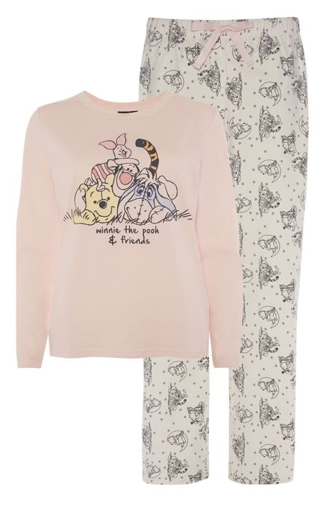 Disney Pyjamas, Disney Pjs, Sleepover Outfit, Ladies Pyjamas, Winnie The Pooh And Friends, Pooh And Friends, Comfy Pjs, Shirt Trouser, Disney Pajamas