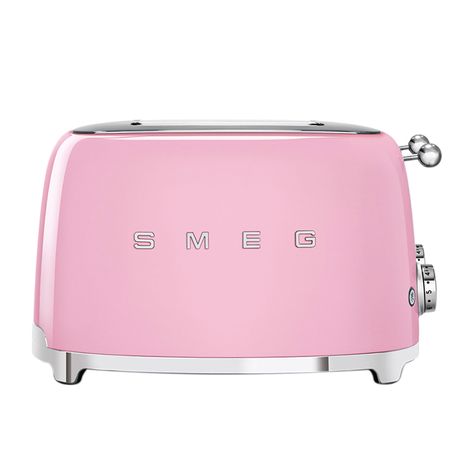 Pink Smeg, Pink Toaster, Smeg Toaster, Retro Toaster, Smeg Appliances, Stainless Steel Toaster, Retro 2, 50's Style, Internal Design