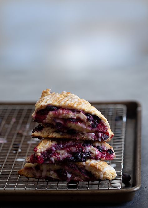 Layered Berry Scones Berry Scones, Raspberry Scones, How To Make Scones, Fruit Scones, Scones Ingredients, Pastry Blender, Bread Recipes Sweet, Scone Recipe, Breakfast Breads