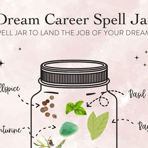 Job Promotion Spell Jar, Dream Job Spell Jar, Spells To Attract Jobs, Career Success Spell Jar, Get The Job Spell Jar, Job Interview Success Spell, Career Spell Jar, Spell To Get A Job You Want, New Job Spell Jar