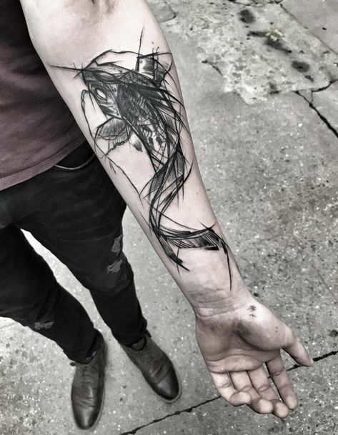 Upper Arm Dragon Tattoo Men, Dragon Upper Arm Tattoo, Dragon Tattoo Upper Arm, Dragon Arm Tattoo, Arm Sketch, Black Dragon Tattoo, Dragon Tattoo Arm, Sketch Tattoos, Trident Tattoo