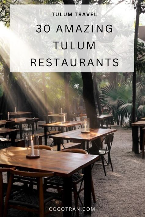 The Ultimate Guide to the 30 Best Restaurants in Tulum Tulum Food, Tulum Restaurants, Tulum Vacation, Tulum Resorts, Tulum Travel Guide, Tulum Travel, Tulum Hotels, Gluten Free Restaurants, Tulum Beach