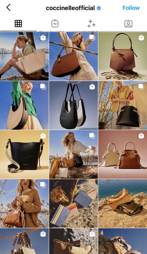 Handbag Instagram Feed, Bags Instagram Feed, Bag Instagram Feed, Bag Photography Ideas Photo Shoots, Handbag Photoshoot Ideas, Shooting Bags, Instagram Feed Tips, Best Instagram Feeds, Instagram Branding Design