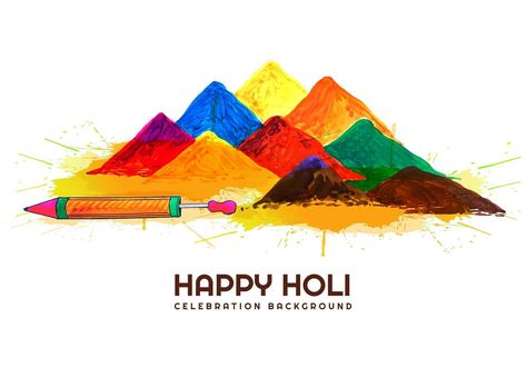 Holi Card, Holi In Hindi, Holi Messages, Holi Status, Color Splash Effect, Attractive Background, Holi Festival Of Colours, Holi Images, Holi Celebration