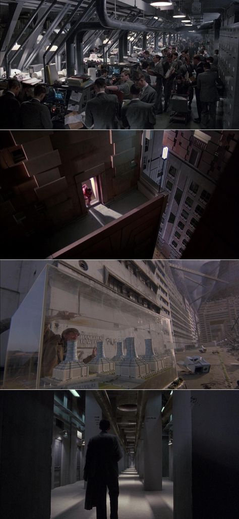 Brazil (1985) | Cinematography by Roger Pratt | Directed by Terry Gilliam Brazil 1985, Cinematography Lighting, The Last Man On Earth, Terry Gilliam, Still Frame, Vampire Weekend, Light Film, Movie Shots, Science Fiction Film