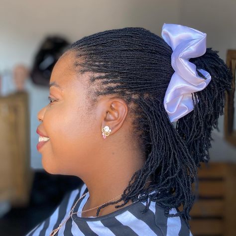 A big scrunchie for the big locs 😅🫶🏾. #hairaccessories #locaccessories #accessories #locjourney #loclove #locstyles #microlocs #microlocsjourney #sisterlocs #microlocksinstallation Locs Updo Styles, Big Locs, Locs Updo, Micro Locs, Sister Locs, Updo Styles, Sisterlocks, Loc Styles, New Journey